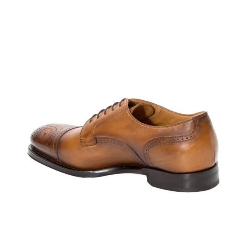 GUCCI Dress Shoes Men Low Top Brown-1
