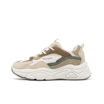 TUOPIN Low Top Chunky Sneakers Women's Beige Khaki