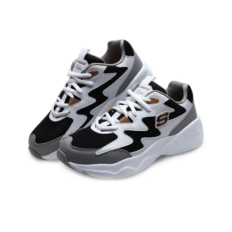 Skechers D'lites Airy 'Black White Grey' Women's-2