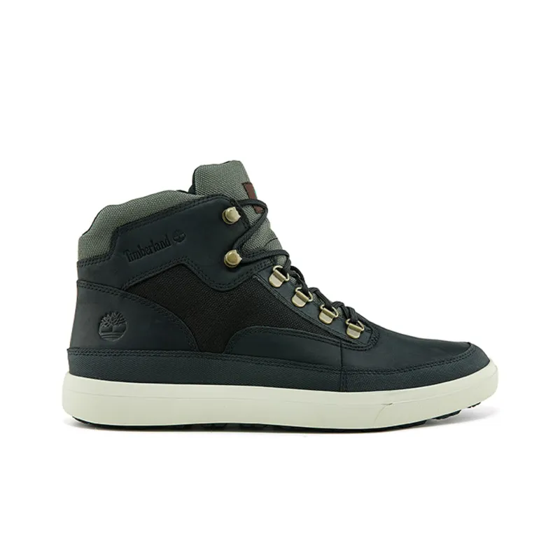 Timberland Ashwood Park Mid Leather And Fabric Hiker Boots 'Black'-1