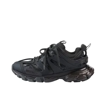 Balenciaga Track Clear Sole Low Top Sports Shoes Black