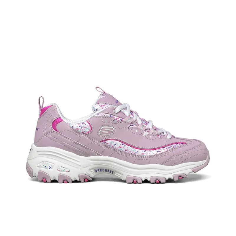 Skechers D'Lites Dad Shoes Red Women's-1