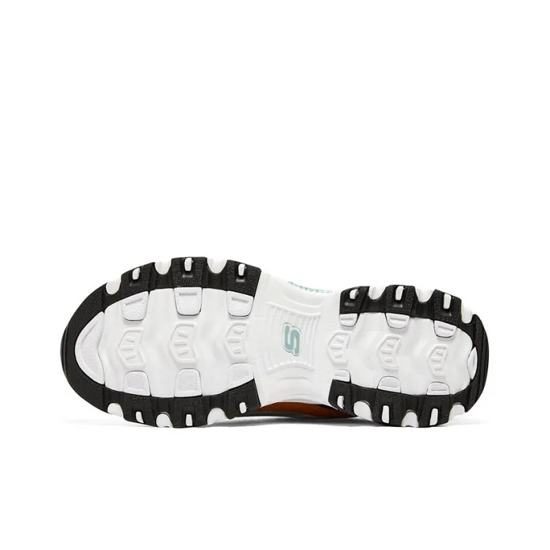 Skechers D'lites 1.0 Sneakers 'White Black Orange'-5