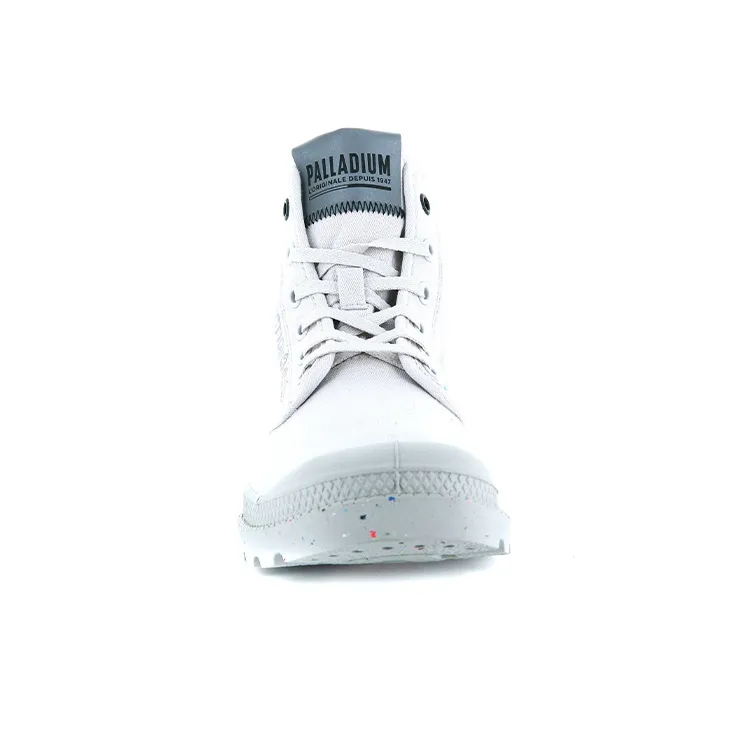 Palladium Pampa Organic Metro Slip Resistant, Abrasion Resistant, Breathable High Top Canvas Shoes Unisex White-3