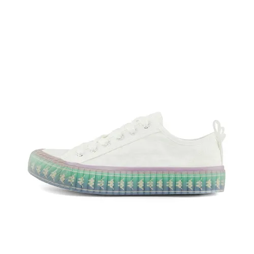 Kappa Canvas Shoes Women's Low-Top Korean White