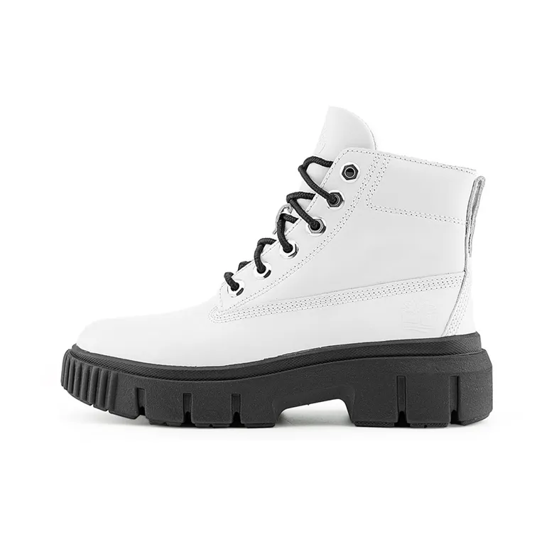 Timberland Greyfield Leather Boots 'White Full Grain' Women's-0