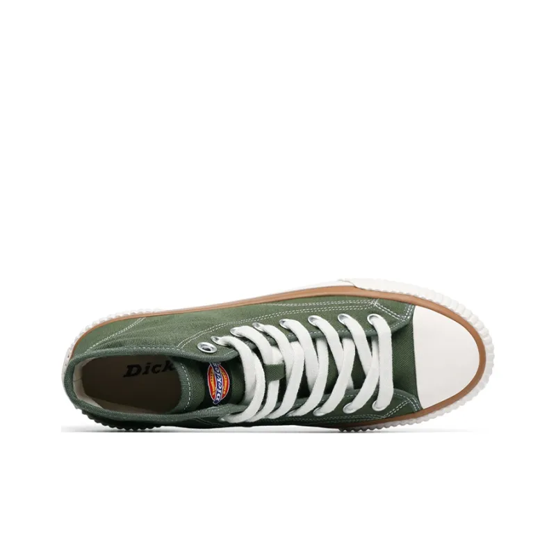 Dickies Canvas Shoes Unisex High Top Army Green-2