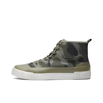 AIGLE Rubber Mid W Pt Anti-Slip Wear-Resistant Mid-Top Canvas Shoes Men's Green
