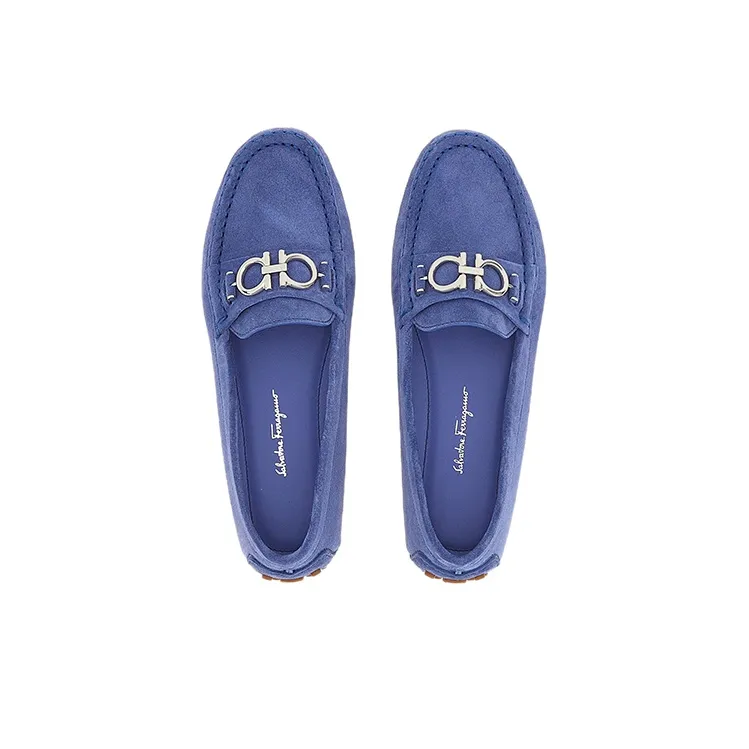 FERRAGAMO Flat Shoes Women's Blue-2
