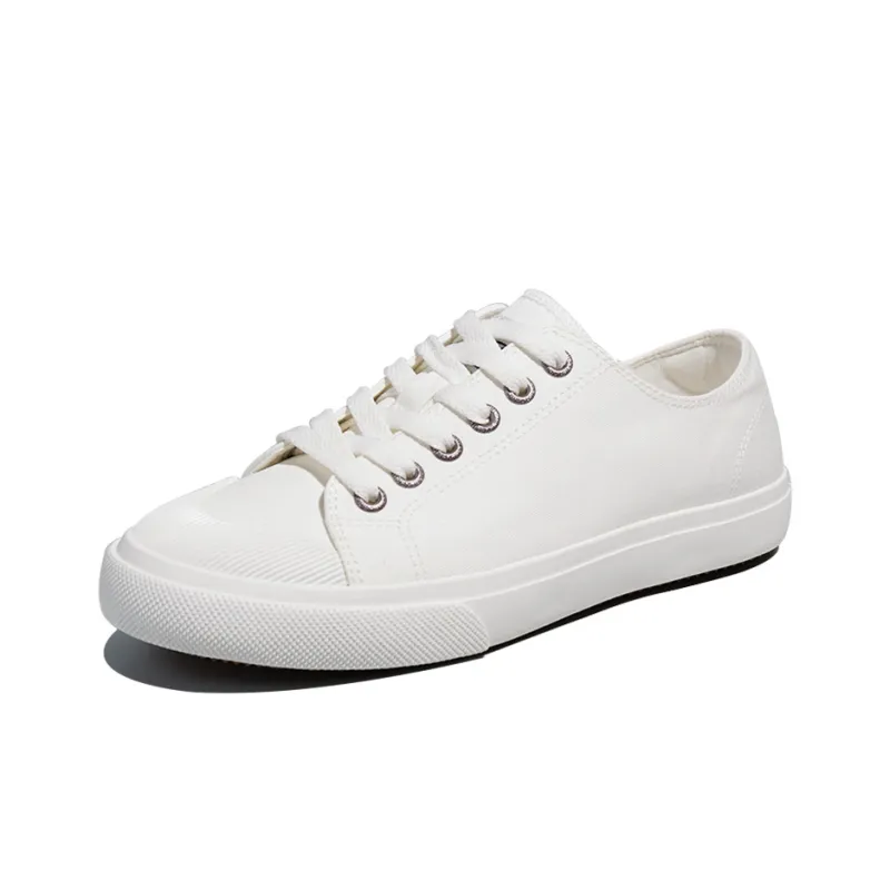 Rockfish Anti Slip Wear Resistant Water Resistant Lightweight Low Top Canvas Shoes Men's White-1