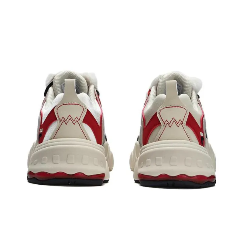 FILA FUSION TENACITY Chunky Sneakers Women's Low Top White Red-3
