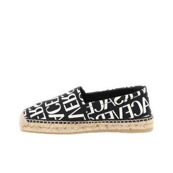 VERSACE All-over Logo Print Espadrilles