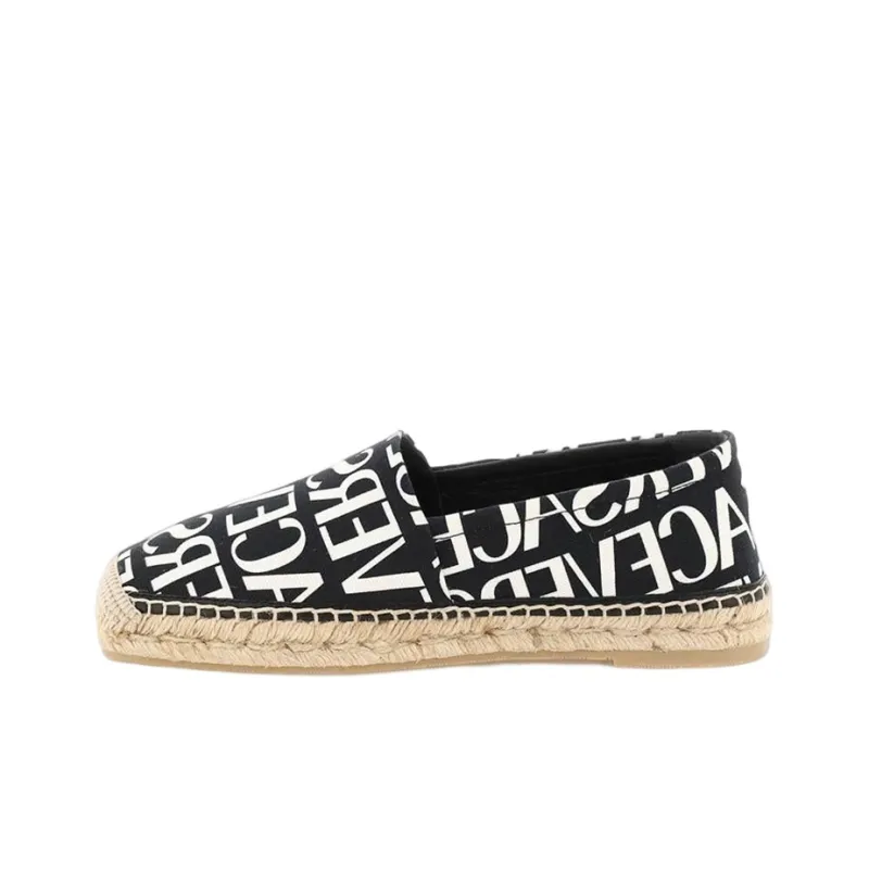 VERSACE All-over Logo Print Espadrilles-0