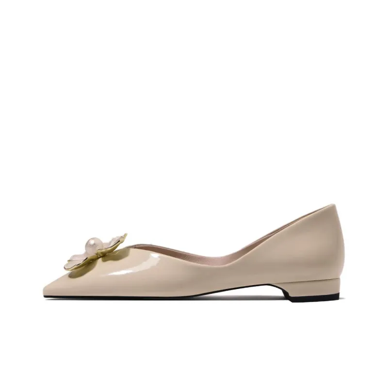 CAMEIDO Casual Single Shoes Women's Apricot-0