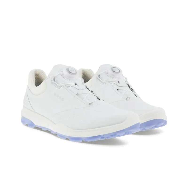 Ecco Cushioning And Abrasion Resistant Coverage Low Top Golf Shoes Women's White-2
