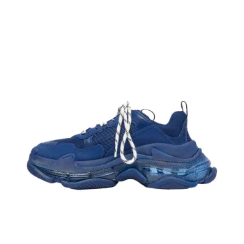 Balenciaga Triple S Clear Sole Navy Women's