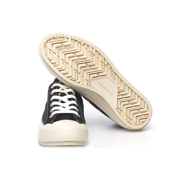 Excelsior Canvas Shoes Women's Low Top Charcoal Black-4