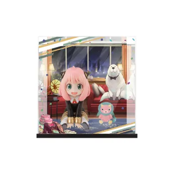 AOWOBOX Compatible With MegaHouse GEM Palm Collection SPY X FAMILY Aniya Action Figure Display Case Model Accessories
