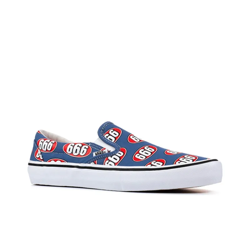 Vans Slip On Supreme 666 Navy-1