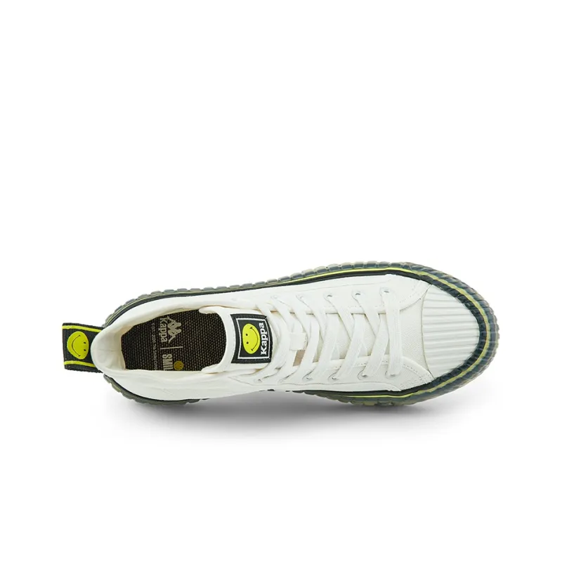 Kappa SMILEY Collaboration Abrasion Resistant High Top Canvas Shoes Unisex-4