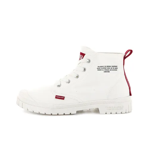 Palladium Pampa Sp20 Dare Abrasion Resistant High Top Canvas Shoes Unisex White