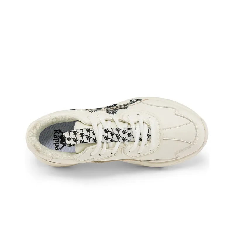 Kappa Anti Slip Wear Resistant Low Top Chunky Sneakers Unisex Korean White-5