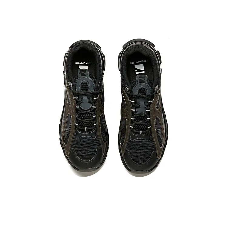 ANTA Chunky Sneakers Men Low-Top Black/Silver-2