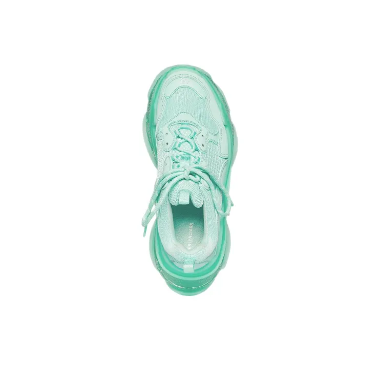 Balenciaga Triple S Clear Sole Green Women's-3