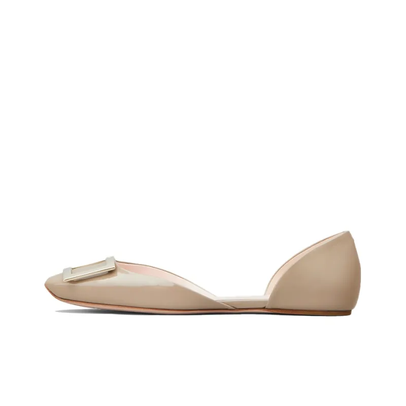 Roger Vivier Trompette Dorsay Women's Casual Shoes Women's Gray Brown-0