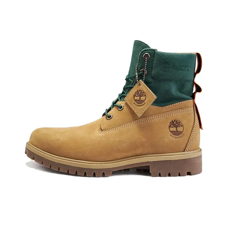 Timberland 6 Inch Premium Waterproof ReBOTL Wide Fit Boot 'Wheat Nubuck And Fabric'-0