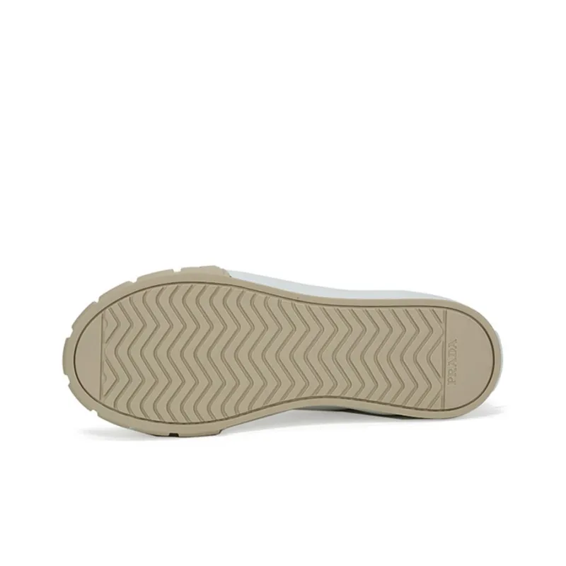 PRADA Canvas Shoes Men High Top White-5