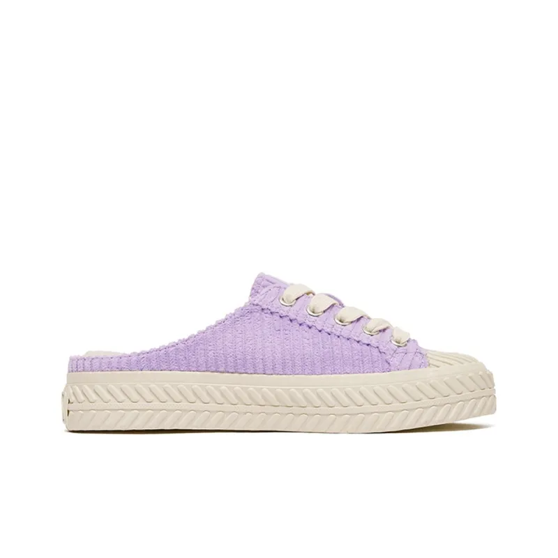 MLB Playball Mule Durable Breathable Low Top Canvas Shoes Unisex Purple-1