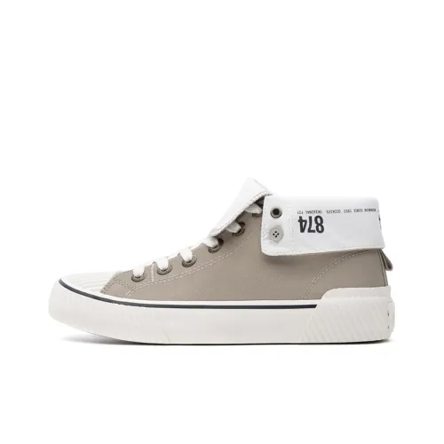 Dickies Canvas Shoes Unisex Mid-Top Khaki