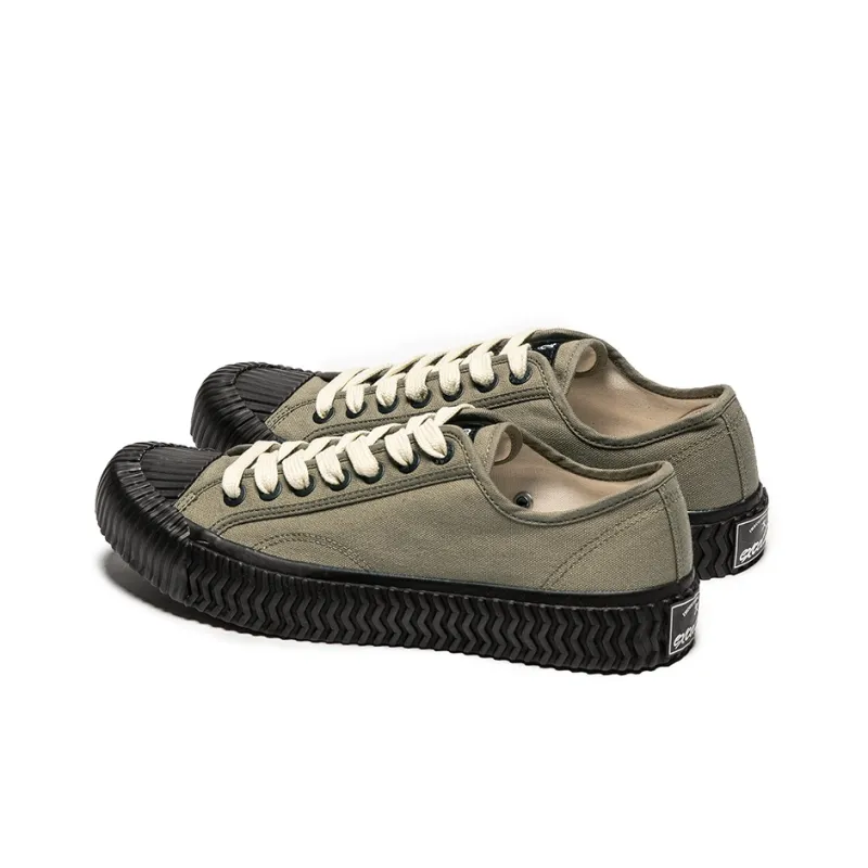 Excelsior Canvas Shoes Unisex Low-Top Smoke Green-2