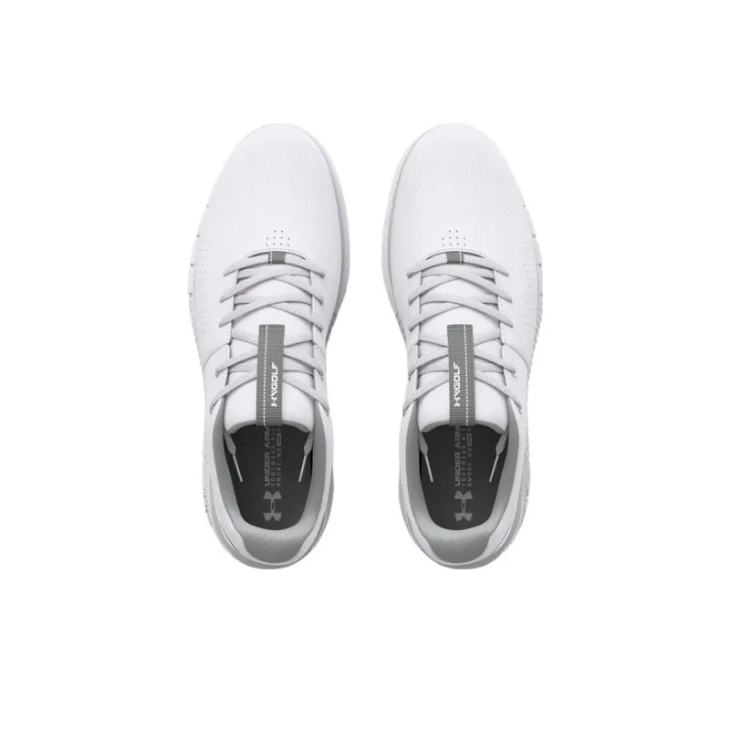 Under Armour Hovr Fade 2 Spikeless Golf 2E Wide 'White Metallic Silver'-3