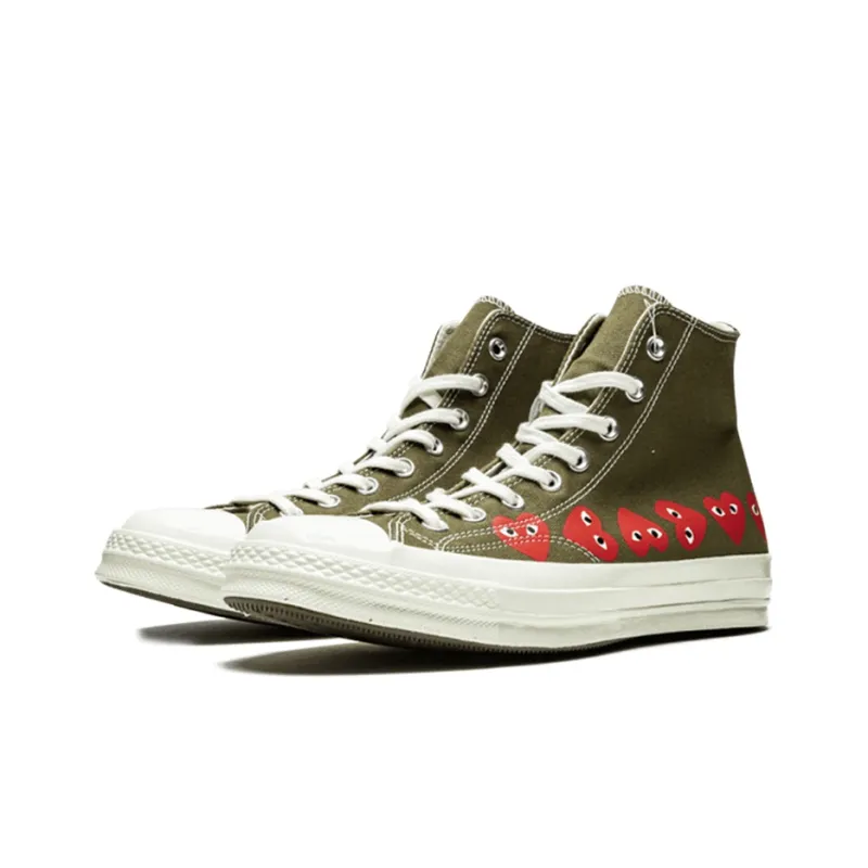 Converse Chuck Taylor All Star 70 Hi Comme Des Garcons Play Multi Heart Green-1