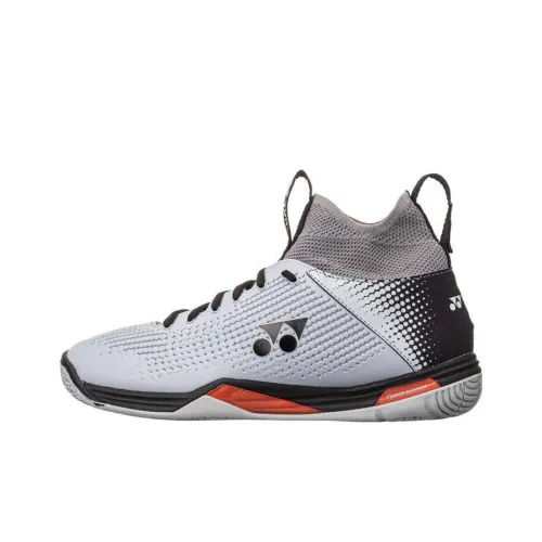 YONEX Power Cushion Badminton Shoes Men High-Top Light Gray