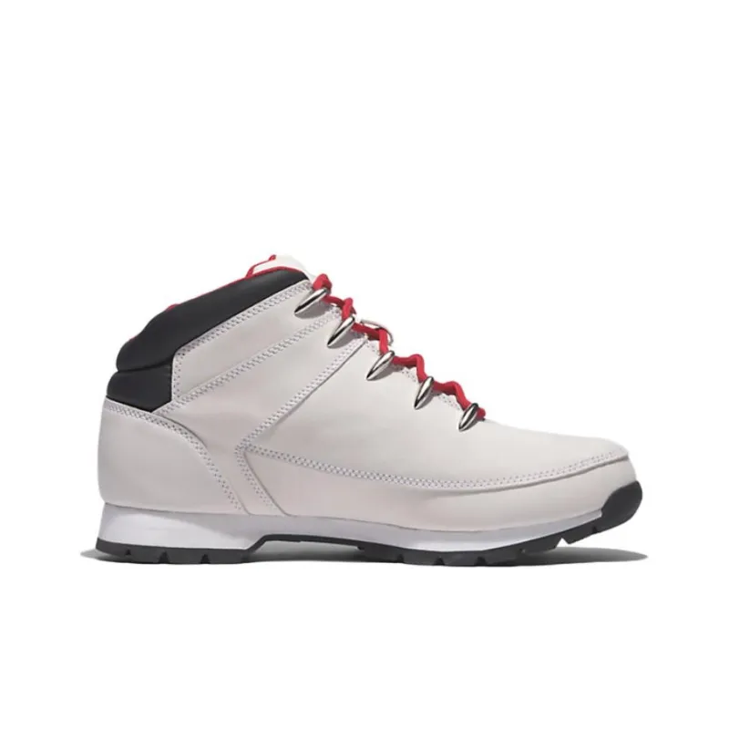 Timberland Euro Sprint Durable Cushioning Ankle-Length Outdoor Boots White Black Red-1