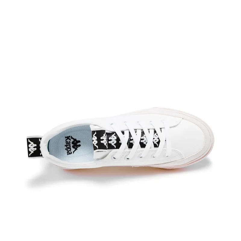 Kappa BANDA Slip Resistant, Abrasion Resistant, Lightweight, Breathable Low Top Canvas Shoes Unisex Pink White-2