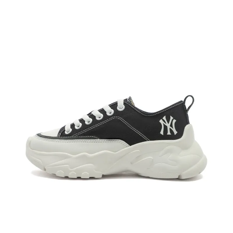 MLB Chunky High Abrasion Resistant Low Top Chunky Sneakers Unisex Black-0