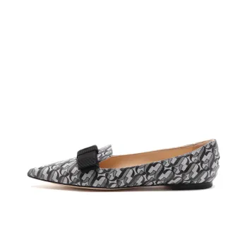 Jimmy Choo Gala Casual Single Shoes Women's Black Silver