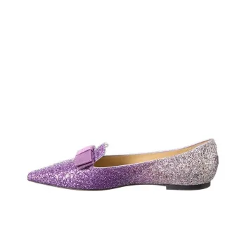 Jimmy Choo Gala Flat Shoes Women's Silver Purple