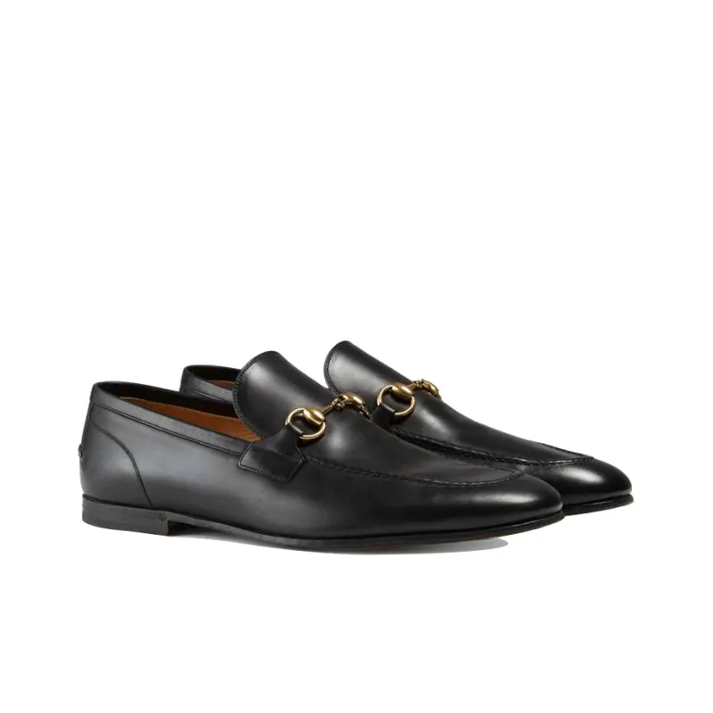 GUCCI Jordaan Leather Loafer 'Black'-2