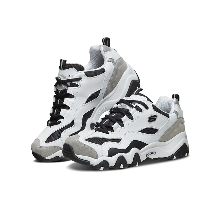 Skechers Dlites 2.0 'White Black Gray'-2