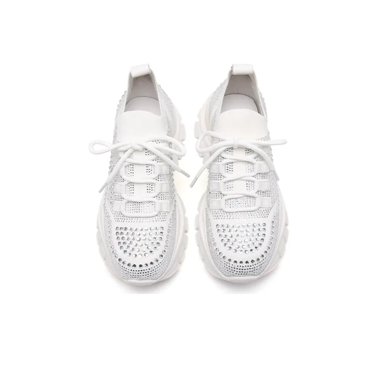 PACO GIL Abrasion-Resistant Low-Top Chunky Sneakers 6cm Women's White-2
