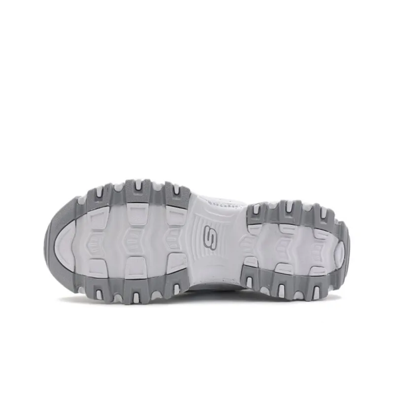Skechers D'Lites 1.0 Gs White/Grey Women's-3