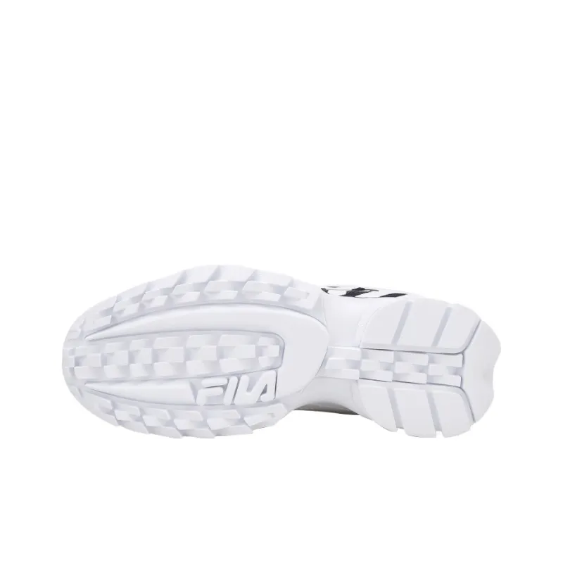 FILA Low Top Side Logo Daddy Shoes 'White Black'-5