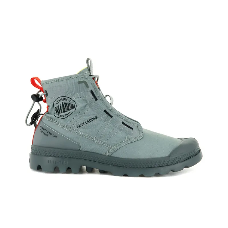 Palladium Pampa Canvas Shoes Unisex High Top Slate Gray-1