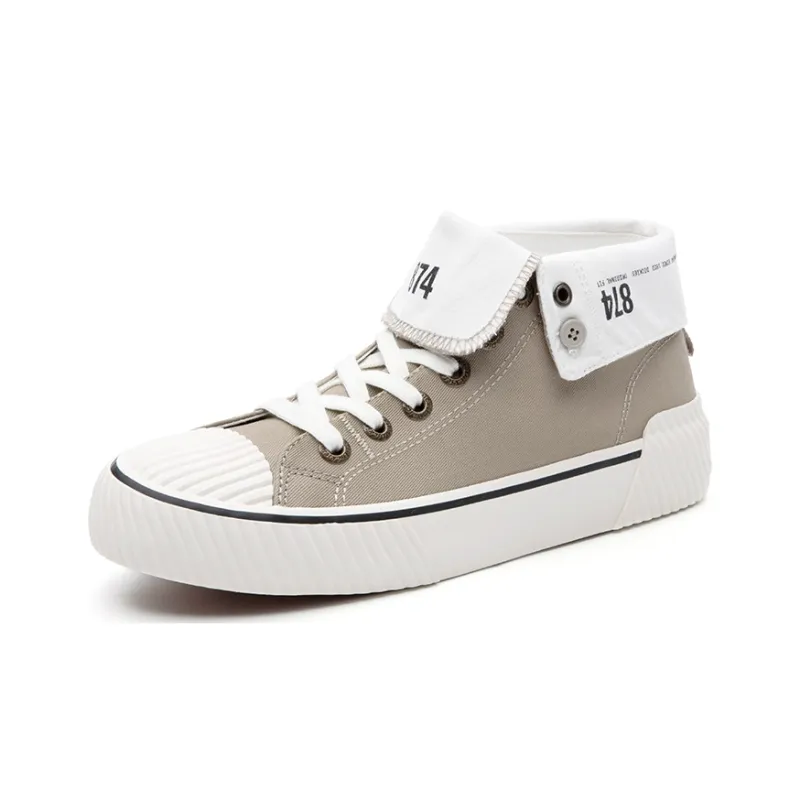 Dickies 874 Collection Mid Top Canvas Shoes Unisex Khaki-1
