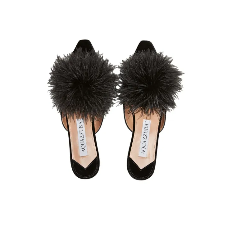AQUAZZURA Flat Shoes Women's Black-3